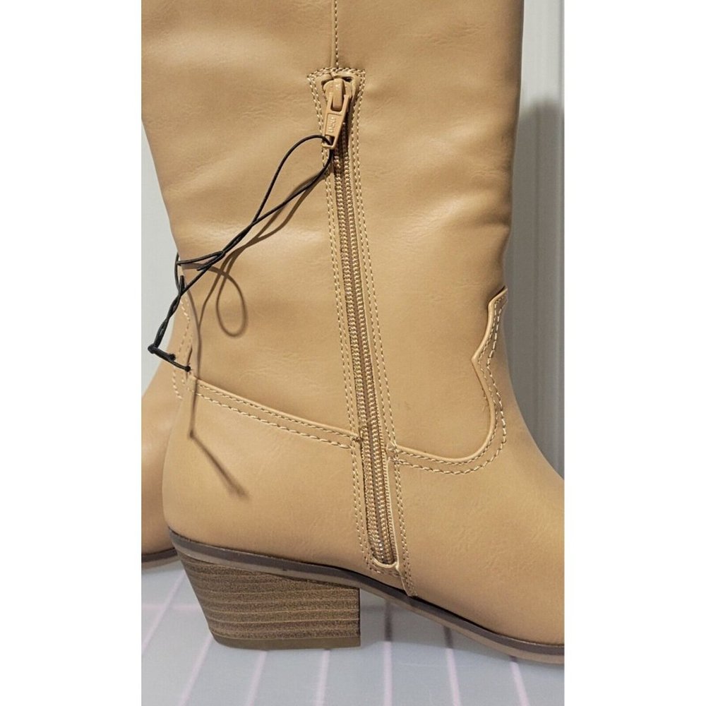 Universal Thread Sommer Women's Knee High Light Brown Western Boots -- Size 6.5 - Picture 3 of 7